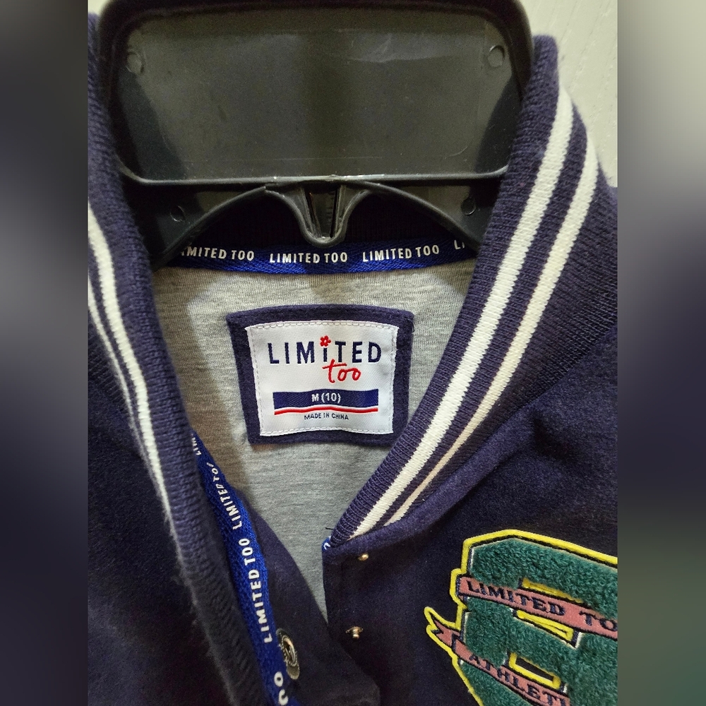 Limited Too Light Kids Bomber Jacket And Jeans Set, Size 10 - Picture 3 of 15